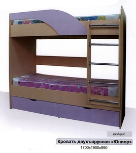 Кровать двуярусная "Юниор" (Комильфо)